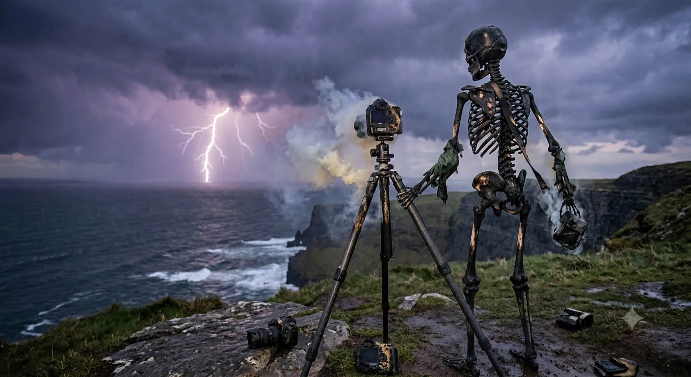 The dangers of photographing lightning
