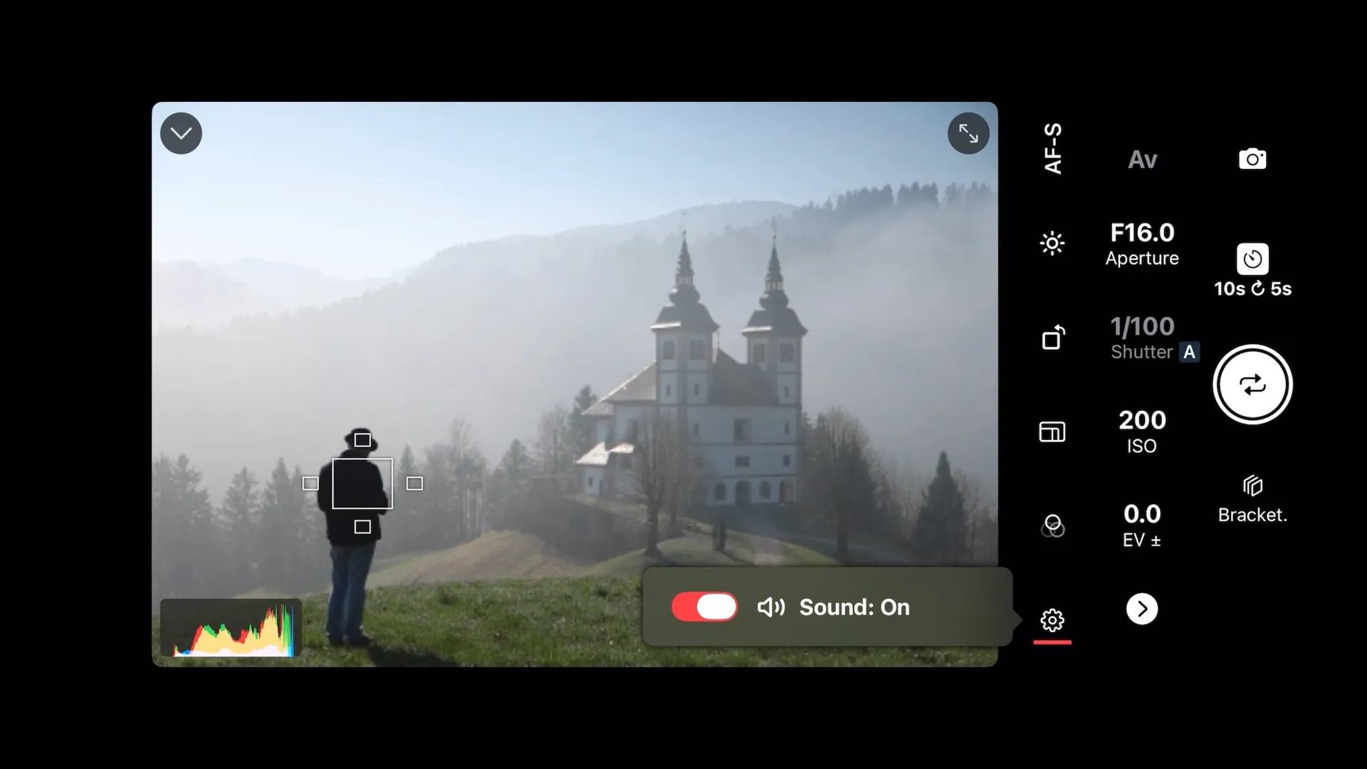 Turn on the sound in Shutter+ to hear the timer countdown and prepare for each shot