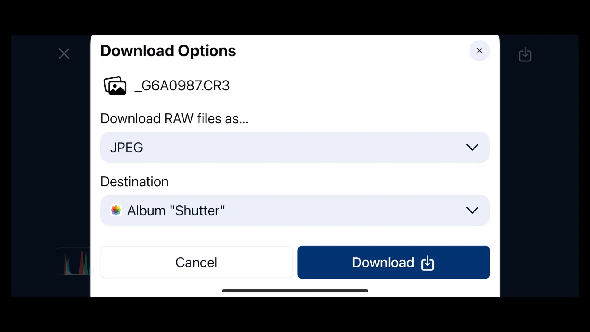 Choose what to download