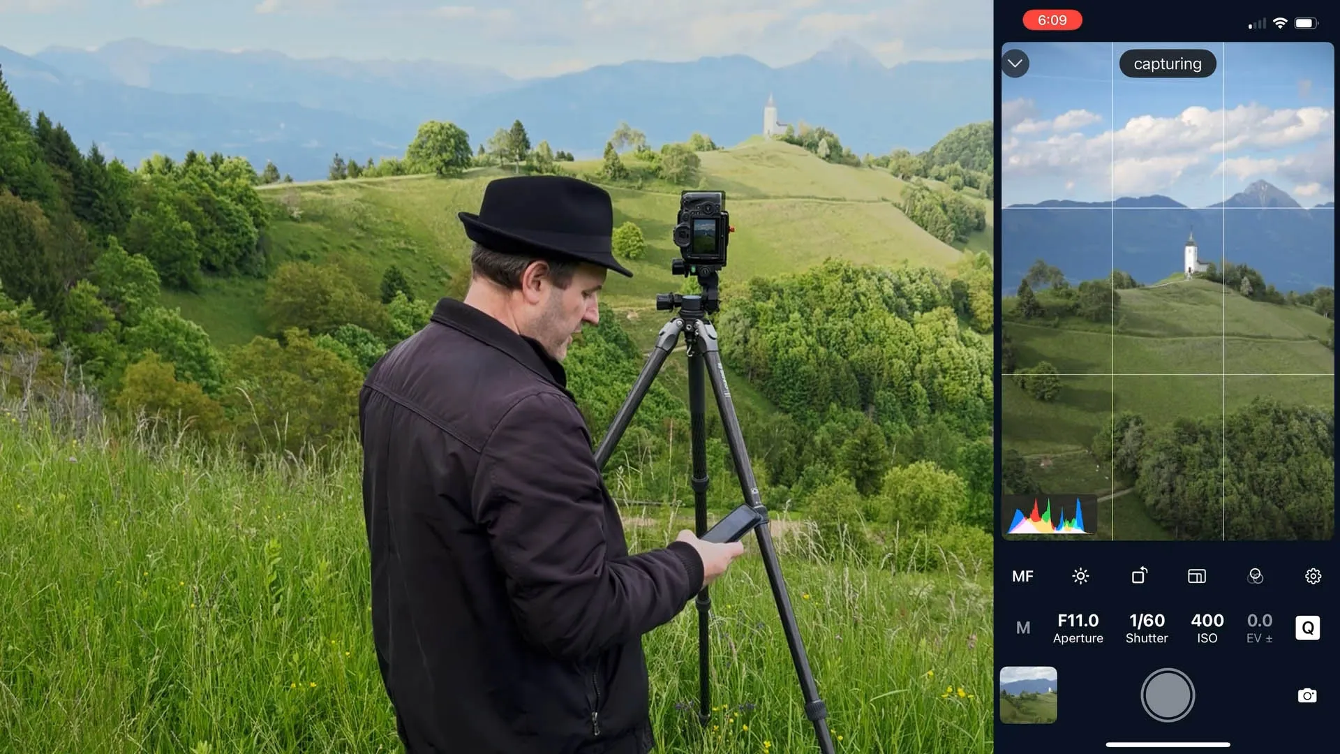 Framing the shot with overlap