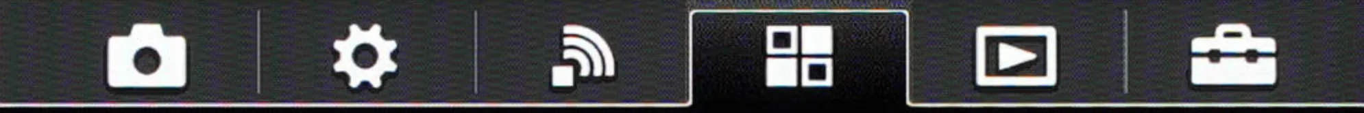 Applications toolbar